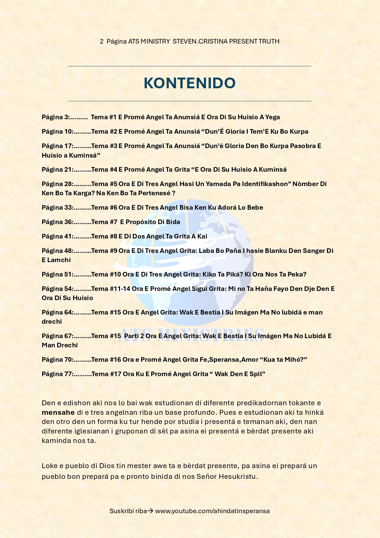 Estudio bTres Angelnan"ibliko "E Berdat Presente" E